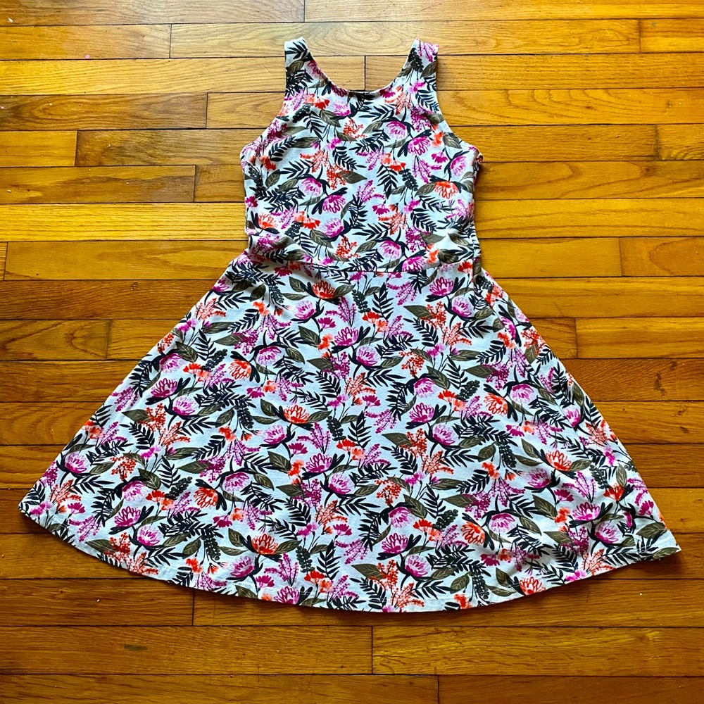 Girls Old Navy Sz 14 XL Cotton Tropical Tank Dress
